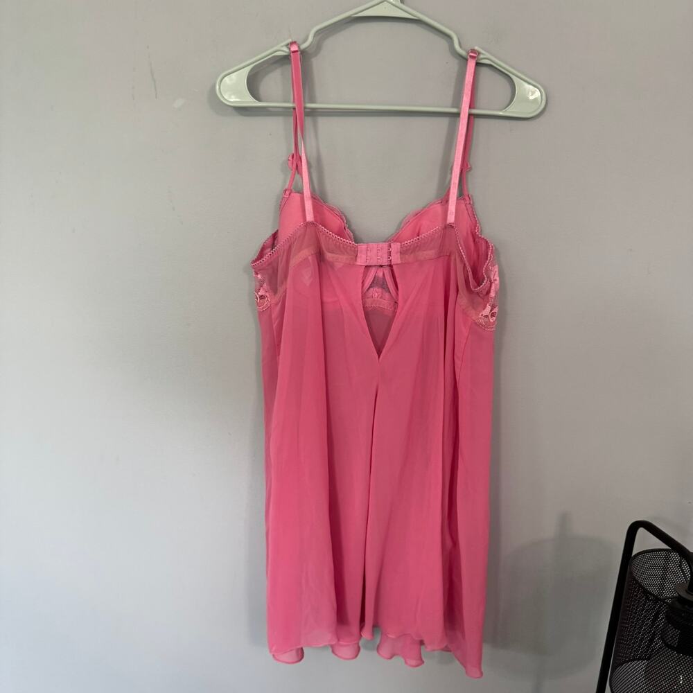 Delicates Pink Women's Lingerie Nightgown Nighty Women's Size Large w/ Underwire - Picture 2 of 8